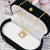 925 Sterling Silver Colorful Cubic Zirconia Constellation Pendant Cable Chain Necklaces for Women STER-R009-01G-03-1