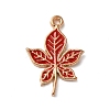 Thanksgiving Day Theme Alloy Enamel Pendants ENAM-M002-03G-05-1