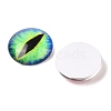 Half Round/Dome Dragon Eye Printed Glass Cabochons GGLA-A002-20mm-AB-2