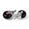 Tibetan Style Resin Pendants RESI-T022-16K-2