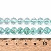 Crackle Transparent Glass Beads Strands GLAA-N063-8mm-03-4