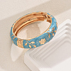 Vintage Elegant Flower Alloy Hinged Bangles for Women's Holiday Wear RJ0827-2-1