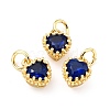 Brass Micro Pave Mixed Color Cubic Zirconia Pendants ZIRC-D120-02G-06-1