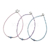 3Pcs 3 Color Alloy Enamel Evil Eye & Seed Beaded Necklaces Set NJEW-JN04355-1