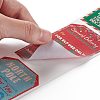 Christmas Hexagon with Word Writable Roll Stickers DIY-G061-12A-4