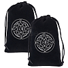 Velvet Tarot Card Storage Bags DIY-WH20003-11C-1