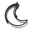 Alloy Open Back Bezel Pendants PALLOY-I223-04EB-1