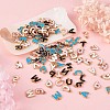 104Pcs Letter A~Z Alloy Enamel Pendant Charms JX170A-3