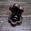 Flower Wood Wedding Ring Storage Boxes with Velvet Inside PW-WG57789-01-1