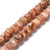 Natural Red Netstone Beads Strands G-H078-C17-01-1