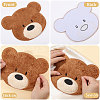 Computerized Embroidery Polyester with Fur Iron on/Sew on Patches DIY-WH0671-397A-4