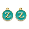 Golden Plated Alloy Enamel Charms X-ENAM-Q437-15Z-1