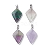 Natural Fluorite Pendants G-C110-03B-P-1