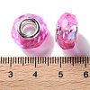 Shell Transparent Copper Buckle Acrylic European Beads OACR-M024-08P-07-3