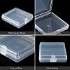 20Pcs Transparent Plastic Bead Containers CON-BC0002-26-4