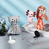 AHANDMAKER 8Pcs 2 Colors Mini Plastic & Metal Doll Display Stand AJEW-GA0007-10-4