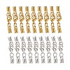 Brass Clip Ends With Lobster Claw Clasps KK-YW0001-06-1