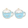 Alloy Enamel Pendants PALLOY-D015-01A-2