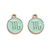 Alloy Enamel Pendants ENAM-S124-01B-15L-1