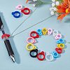 Gorgecraft 72Pcs 12 Style Silicone Pendants SIL-GF0001-26-4