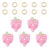 5Pcs Glass Beaded Pendants FIND-TA0009-10-1