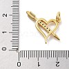 Rack Plating Brass Micro Pave Cubic Zirconia Pendants KK-Z071-88G-02-3