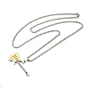 201 Stainless Steel Guitar Pendant Box Chain Necklaces NJEW-R001-06P-03-3