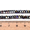 Electroplate Opaque Glass Beads Strands EGLA-N022-09A-C01-4