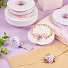 10 Yards Flat Polycotton(Polyester Cotton) Ribbon OCOR-TAC0030-01D-7