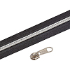 Nylon Closed-end Zipper and Zinc Alloy Zipper Sliders Zipper Head DIY-BC0011-65-4
