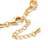 Brass Micro Pave Cubic Zirconia Link Bracelets BJEW-P342-15G-3