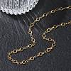 304 Stainless Steel Ring Link Chain Necklaces SA-CBA2696-02G-2