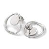 304 Stainless Steel Stud Earrings EJEW-D281-21S-2