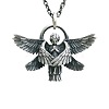 Alloy Angel Wing Pendant Necklaces for Unisex WGCF23F-01-1