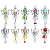 30Pcs 10 Styles Handmade Glass Pearl Beads Pendants PALLOY-CJD00004-1