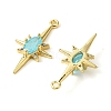Brass Micro Pave Cubic Zirconia Pendants X-KK-M277-08G-06-2
