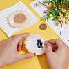 Flower Rattan Woven Shoe Decorations AJEW-WH0518-95-3