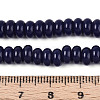 Opaque Spray Painted Glass Beads GLAA-ZX008-6mm-18P-4