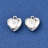 Heart Brass Pendant Rhinestone Settings KK-A276-12S-2