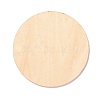 Basswood Carved Round Cup Mats DJEW-M006-02-2