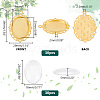   DIY Blank Oval Pendant Making Kit DIY-PH0020-84-2