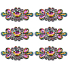 6Pcs Glass Rhinestone DIY-WR0001-11A-1