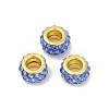 Alloy Rhinestone Clay Pave Beads ALRI-D300-04G-10-1