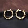 Brass Huggie Hoop Earrings EJEW-L231-31G-4