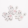 Alloy Enamel Kitten Pendants LS-EA556Y-1-1