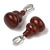 Natural Red Rainbow Jasper Pendants G-B127-03P-15-3
