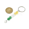 2Pcs Natural Gemstone Keychain KEYC-JKC01172-3