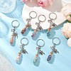 7Pcs Glass Wish Bottle Keychains KEYC-JKC01144-2