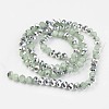 Electroplate Glass Beads Strands EGLA-A034-J8mm-M01-2