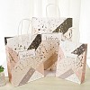 Rectangle Kraft Paper Bags with Handle DIY-I030-02B-01-4